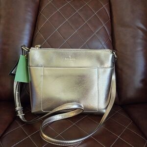 Kate Spade Gold Crossbody Bag